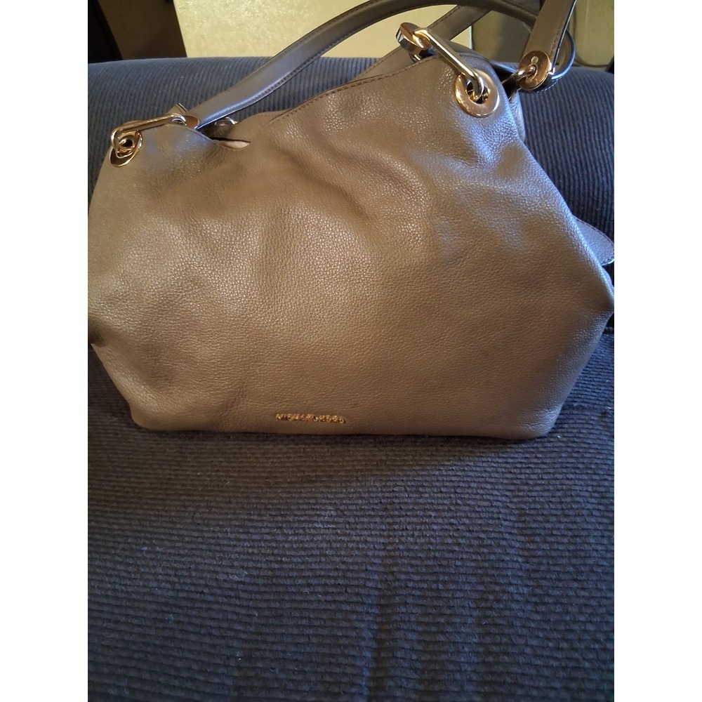 MICHAEL KORS RAVEN LARGE SHOULDER TOTE Tan‎ Cream Beige MSRP $328